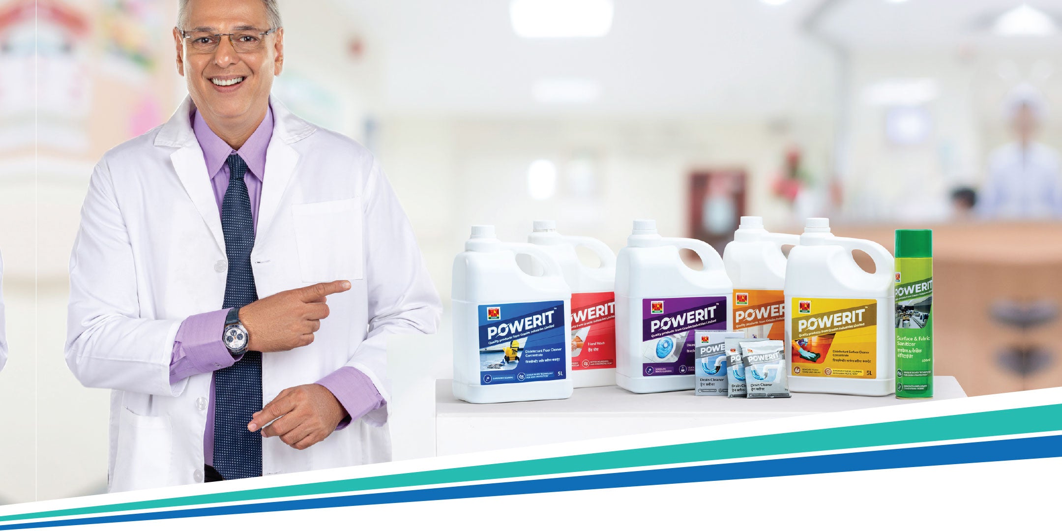 Powerit disinfection and cleaning chemicals range endorsed by experts
